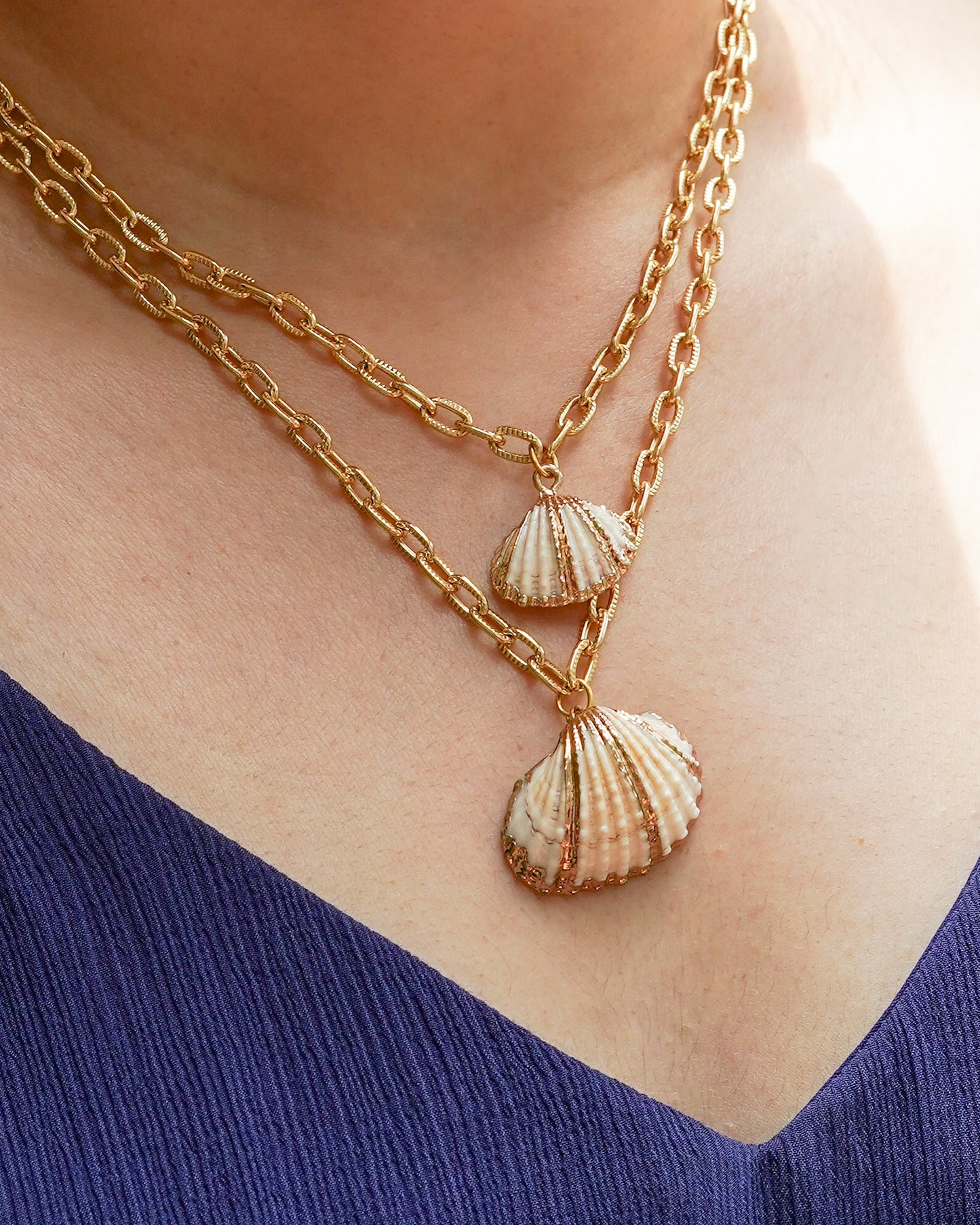 Double Layered shell Necklace