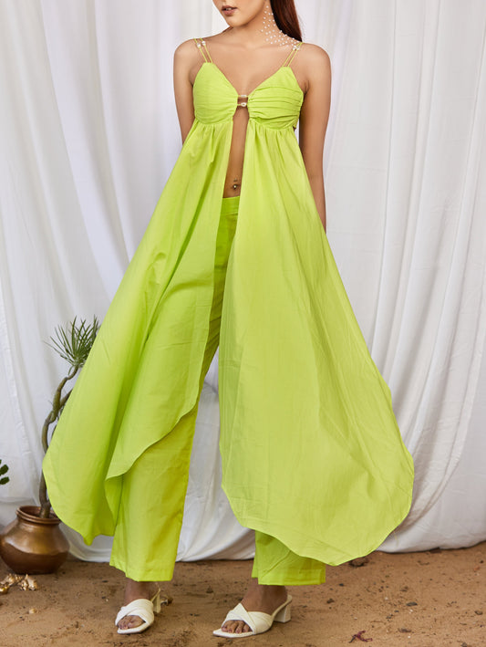 Marine muse butterfly lime Co-Ord set