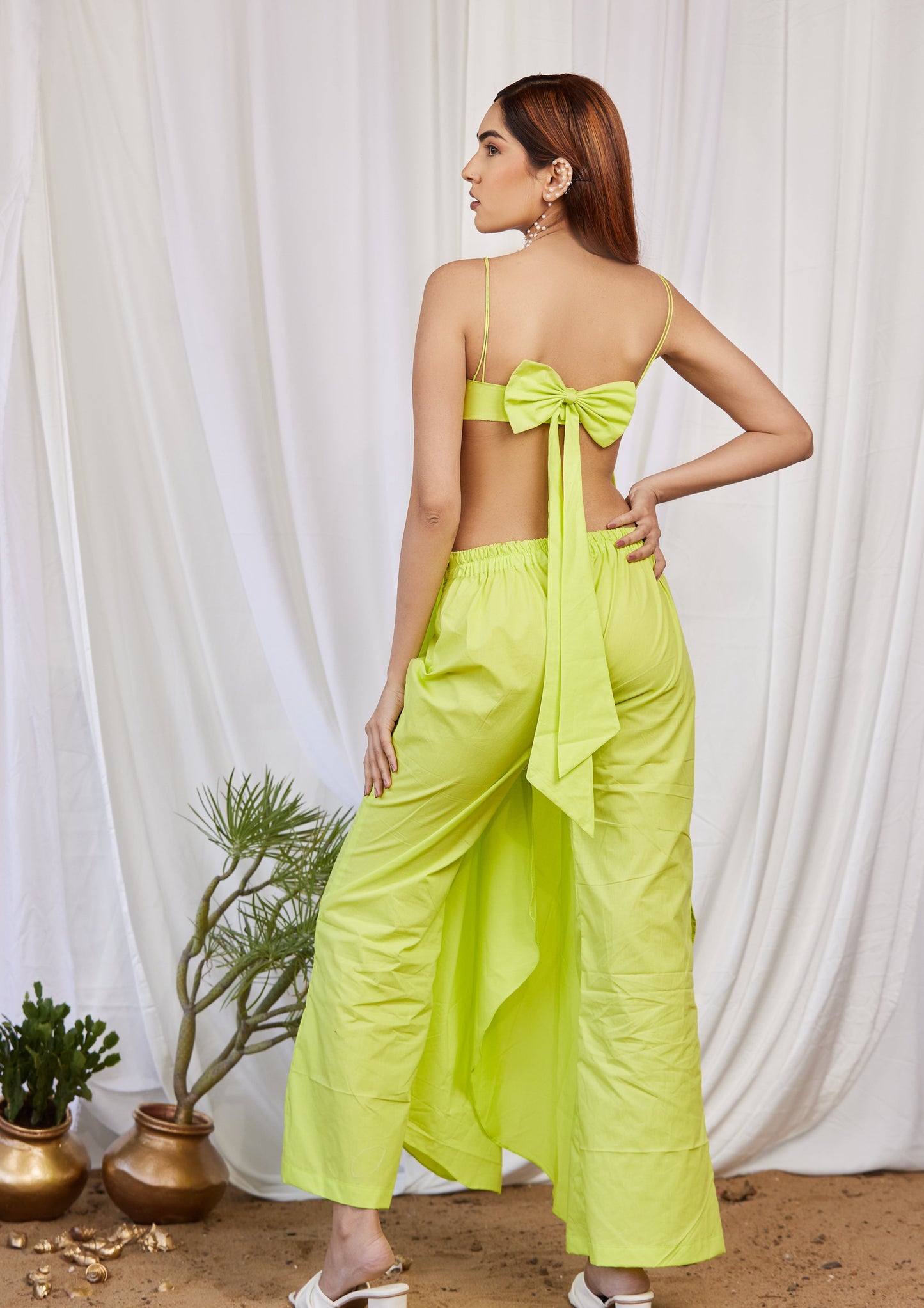 Marine muse butterfly lime Co-Ord set